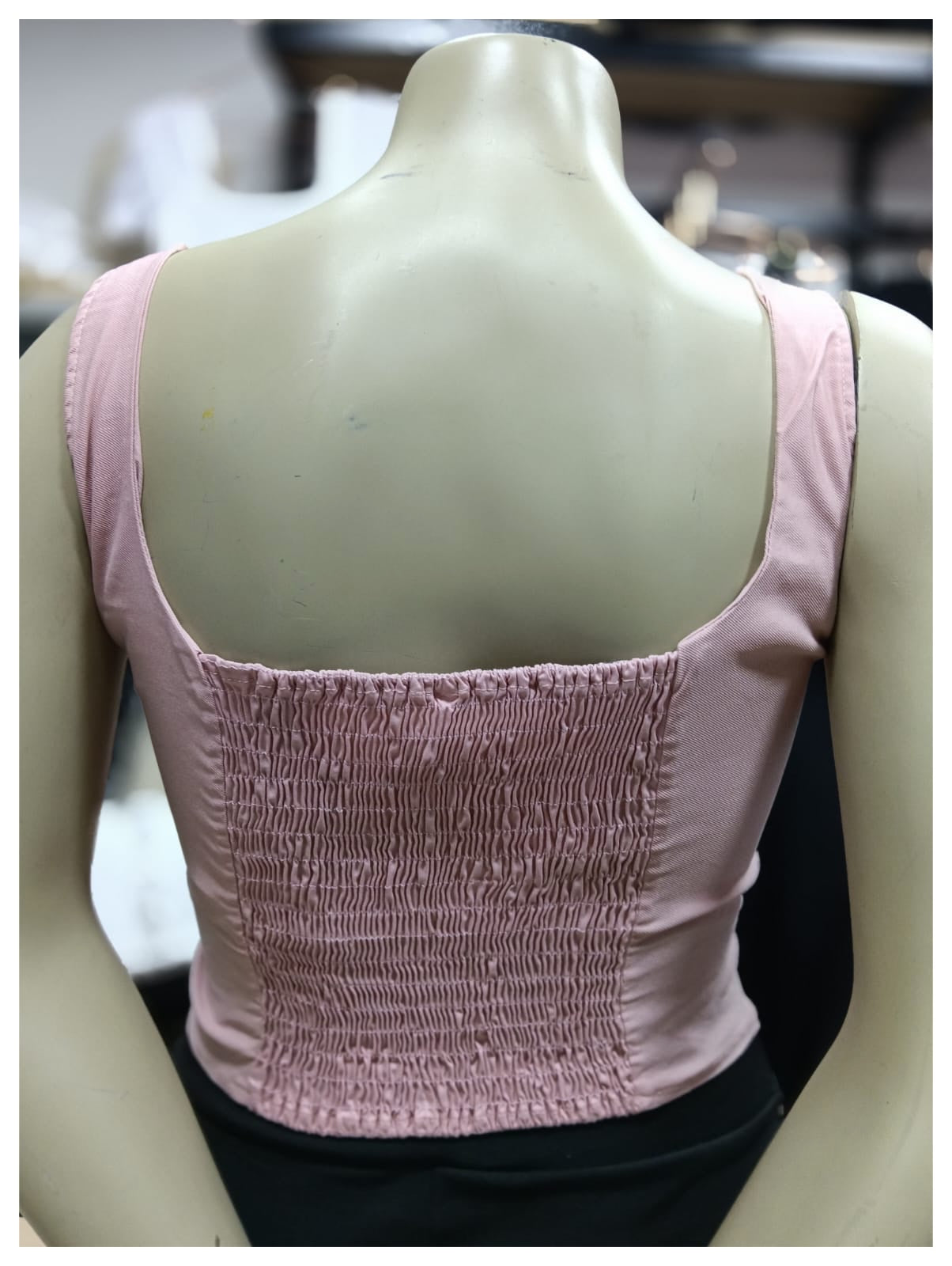 Blusa Rosada tiras Elástica