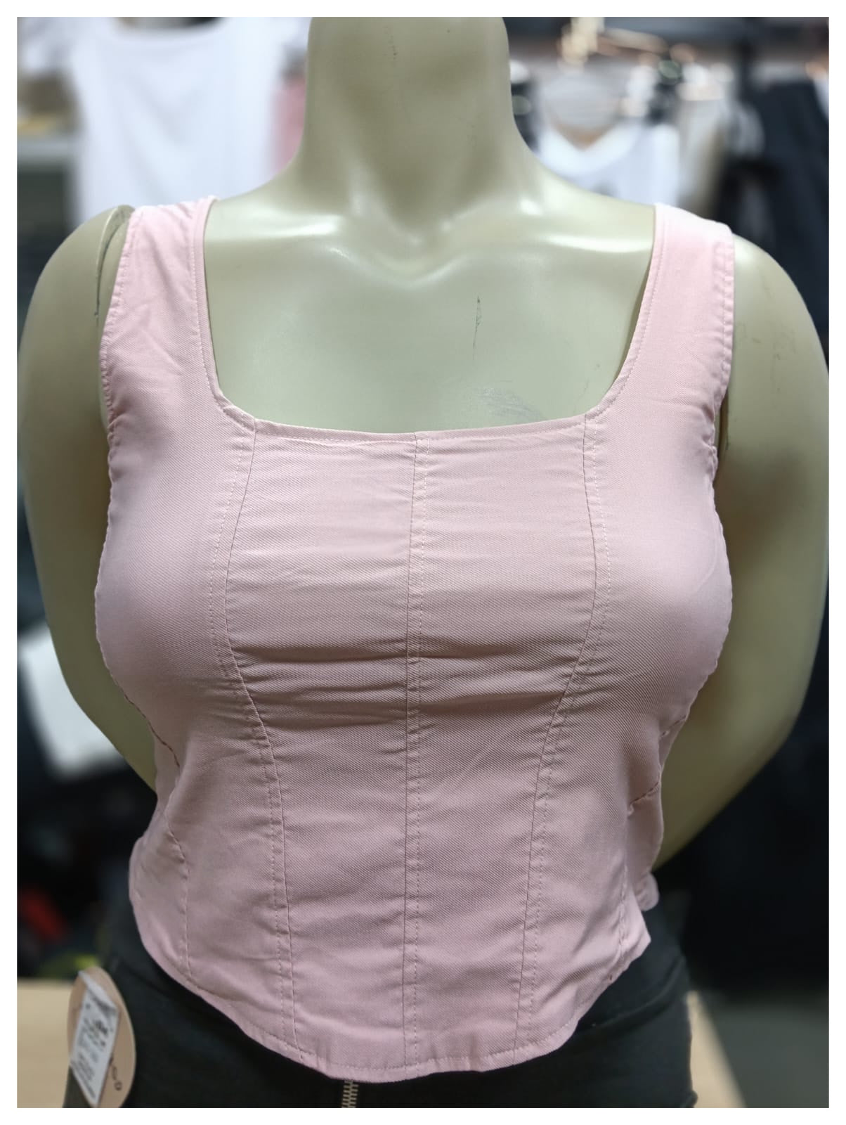 Blusa Rosada tiras Elástica