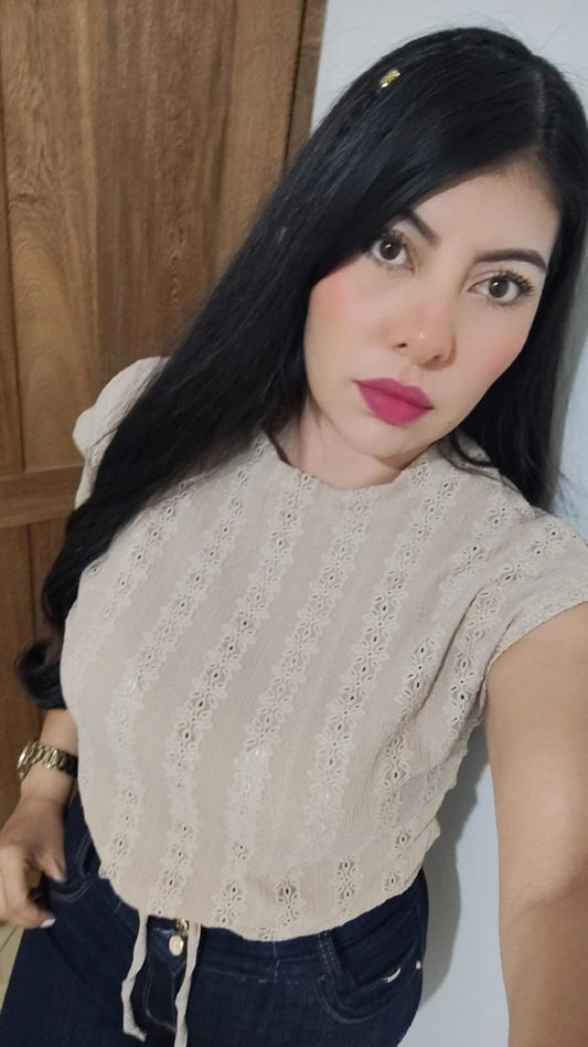 Blusa a Rayas Flores