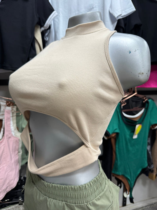 Blusa abierto abdomen