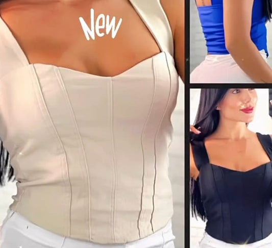 Blusa Rosada tiras Elástica